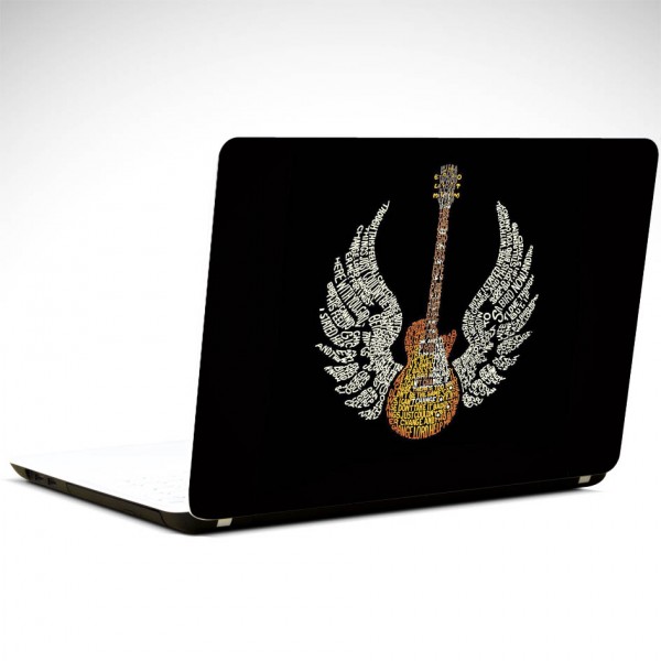 Gitar Kanatlar Laptop Sticker