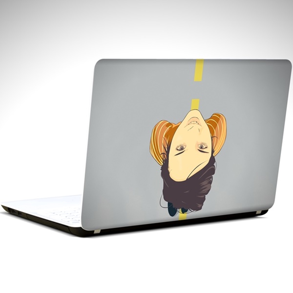 kadin-ve-yol-laptop-sticker