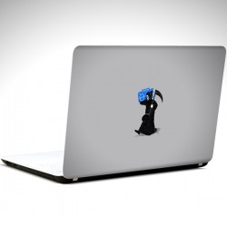Azrail ve Teyp Laptop Sticker 