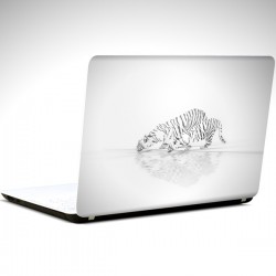Beyaz Kaplanlar Laptop Sticker 