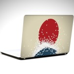 Origami Laptop Sticker 