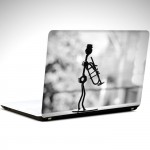 Saksafon Laptop Sticker