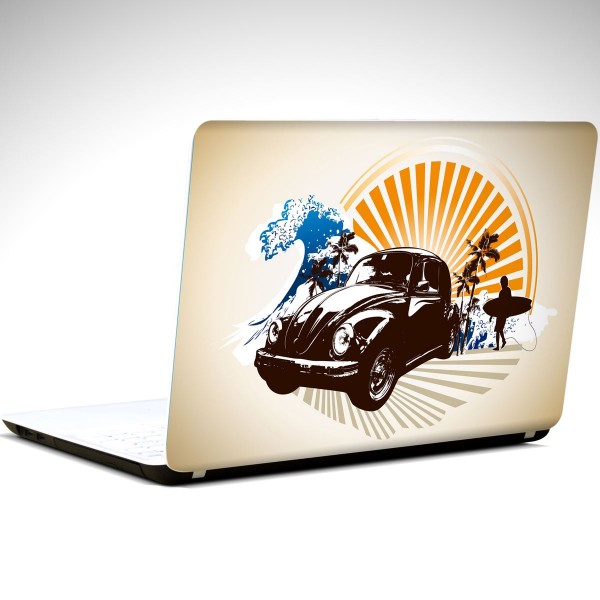 araba-gunes-sorf-laptop-sticker