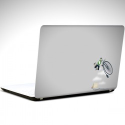 Bisiklet ve Laptop Sticker 