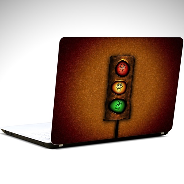 Trafik Lambası Laptop Sticker 