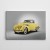 Klasik Sarı Araba Retro Kanvas Tablo