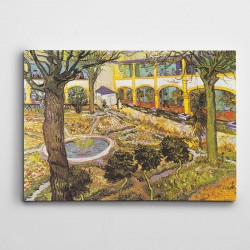 vincent van Gogh Garten Des Hospitals in Arles Kanvas Tablo