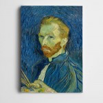 Vincent Van Gogh Self Portrait Blue Color Kanvas Tablo