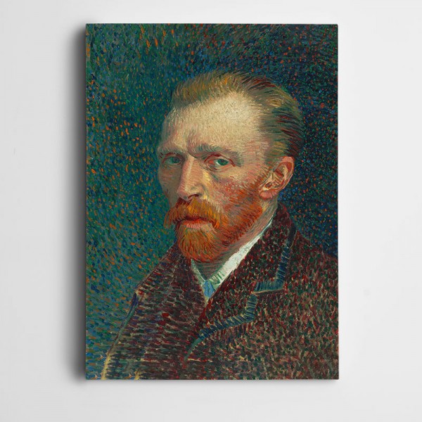 Vincent Van Gogh Self Portrait Red Kanvas Tablo