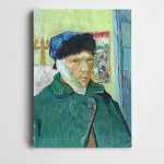 Vincent Van Gogh Self Portrat Bandaged Ear Kanvas Tablo