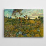 Vincent Van Gogh Sunset At Montmajour 1888 Kanvas Tablo