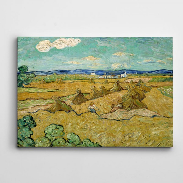 Vincent Van Gogh The Cornshocks Nationalmuseum Kanvas Tablo