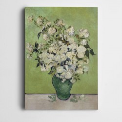Vincent Van Gogh Vase Of Roses Kanvas Tablo