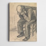 Vincent Van Gogh Worn Out Drawing Kanvas Tablo