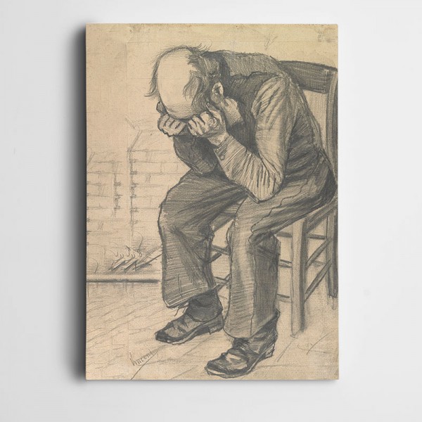 Vincent Van Gogh Worn Out Drawing Kanvas Tablo