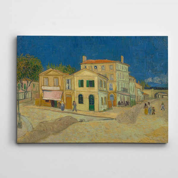 Vincent Van Gogh Yellow House The Street Kanvas Tablo
